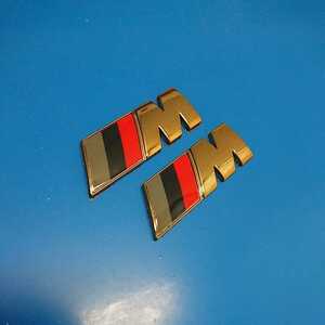 BMW M-SPORTS GOLD EMBLEM SET Be M Dub dragon M sport gold emblem 2 piece set M3 M5 M4 M2