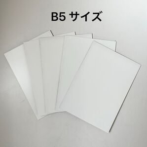 ポリ合板 B5サイズ 5枚 端材 化粧板 素材 クラフト DIY 工作 ハンドメイド