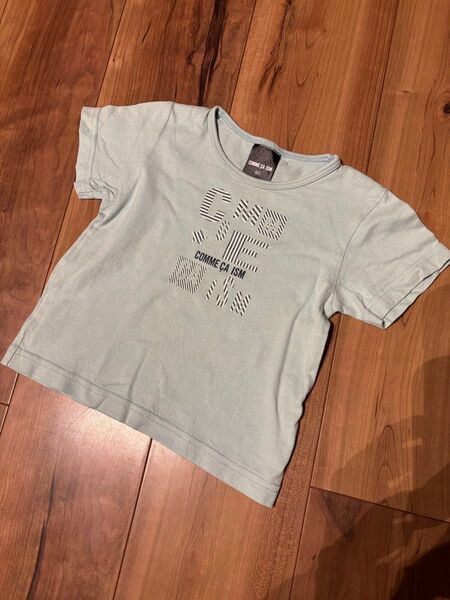 COMME THE ISM コムサイズム 半袖Tシャツ サックスブルー 80ベビー服 半袖 Tシャツ