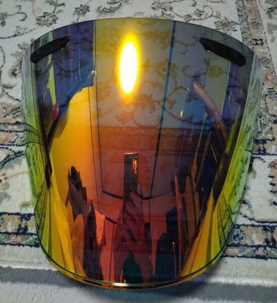 新品 Arai VZ-RAM:VAS-Z互換ミラーシールド(レッドゴールド)