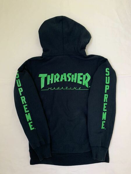 【送料無料】SUPREME×THRASHER 【11SS】【Thrasher Pullover Hoodie】シュプリーム　スラッシャー　プルオーバーパーカー　サイズS