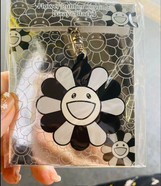 村上隆 ラバーキーリングブラック&グレー 新品