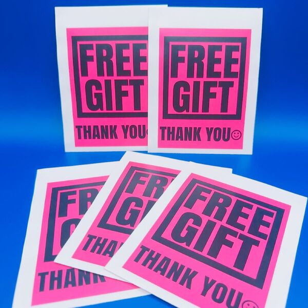 Free gift フリーギフト 平袋 おすそ分け 10枚(大)