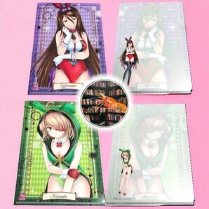 【未使用品】スマスロ 戦国乙女 クリアファイル バニーガール カンスケ ウジマサ パチスロ A5 イエヤス マサムネ モトナリ