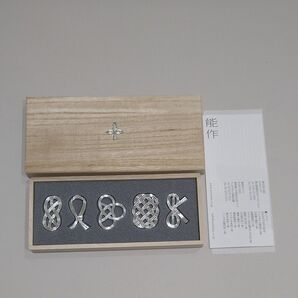能作 箸置き 結婚祝い 水引 錫 結び アクセサリー