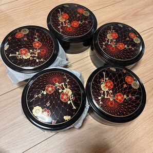 山中漆器 昭和レトロ ちらし寿司 おひつ アンティーク 5点セット