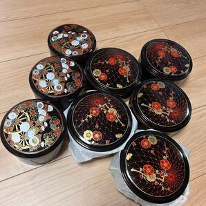 山中漆器 昭和レトロ ちらし寿司 おひつ アンティーク まとめ売り 8点 お重