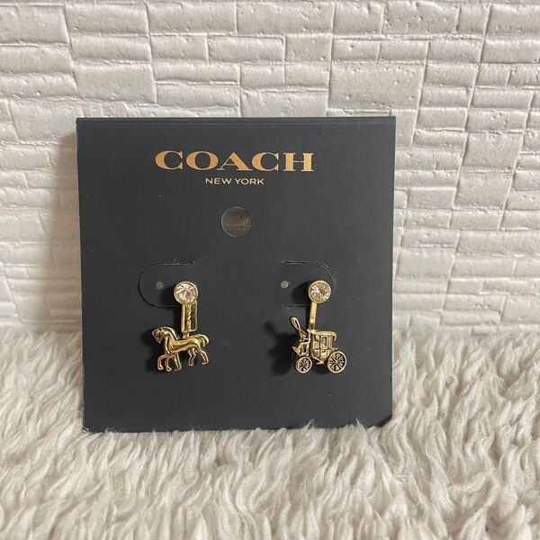 COACH ホース キャリッジ ピアス 馬車