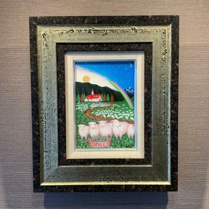 絵画 分部佳英 油彩 「夢未来」