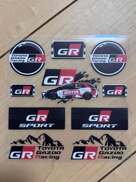 GR sport ステッカー⑥ toyota gazoo racing シール 即日発送 1シート 12cm*12cm motul