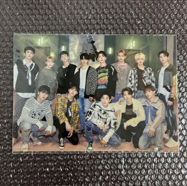 SEVENTEEN セブチ 全員 集合 Attacca Album 購入 特典 A4 クリアポスター