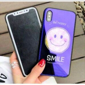 iPhoneX 手書き風スマイリー柄【新品】iPhoneケース