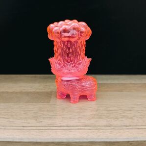 もうこやま どしゃぶり猫 クリアピンク 素体 ソフビ 未使用品