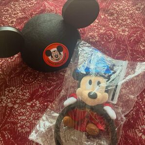 【 Disney 】 ディズニー ミッキー イヤーキャップ カチューシャ セット