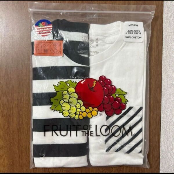 新品 フルーツオブザルームtシャツ2枚セット Mサイズ FRUIT OF THE LOOM Tシャツ 2枚セット 半袖Tシャツ