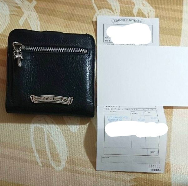 【クロムハーツ正規店購入美品】スクエアボタンビル ウォレット 財布