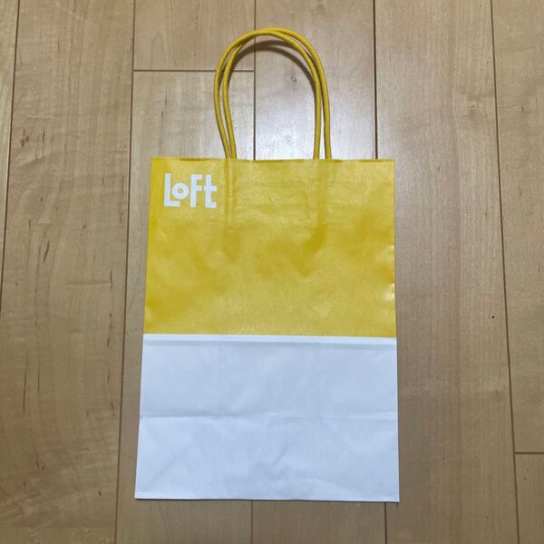 ロフト loft 紙袋 ショッパー 手提げ袋 ギフト袋 プレゼント袋 ラッピング ショップ袋 バッグ 黄色 イエロー LOFT