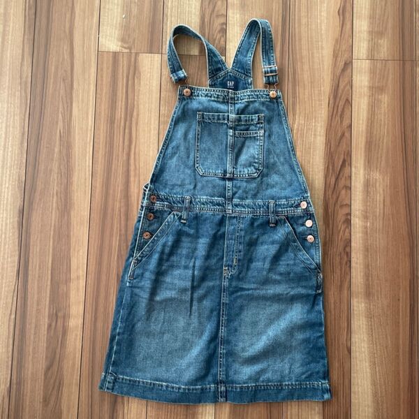 GAP GAPkids オーバーオール デニム サロペット つなぎ ワンピース オールインワン ジャンパースカート 子供服 キッズ