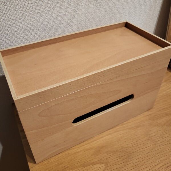ideaco Roof Paper Box 木製ティッシュケース W27.5×D13.5×H16cm