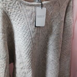 新品♪上品♪ レディース ティアクラッセ グレー 長袖 セーター