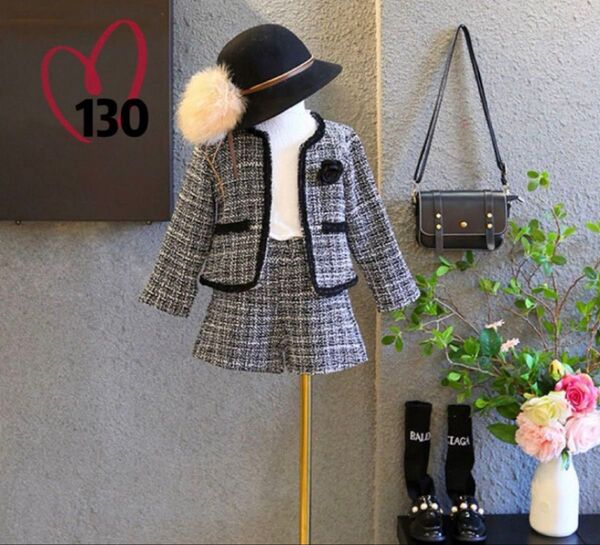 ☆新品☆フォーマル スーツ セットアップ 誕生日 結婚式 入園 入学130cm