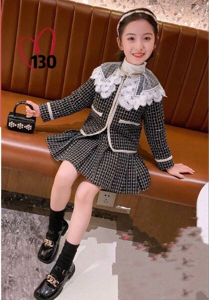 ☆新品☆フォーマル スーツ セットアップ 誕生日 結婚式 入園 入学130cm