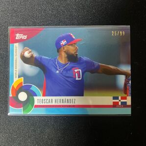 2023 TOPPS WORLD BASEBALL CLASSIC GLOBAL STARS テオスカー・ヘルナンデス 99シリ