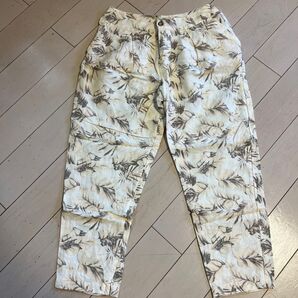 アングリッド Ungrid テーパード パンツ クロップド 花柄 麻