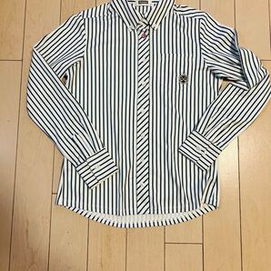 長袖シャツ ストライプ ホワイト シャツ kolwin ゴルフ 美品
