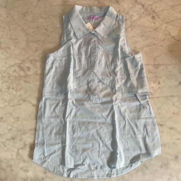 【新品】マタニティ ノースリーブブラウス 授乳口付き