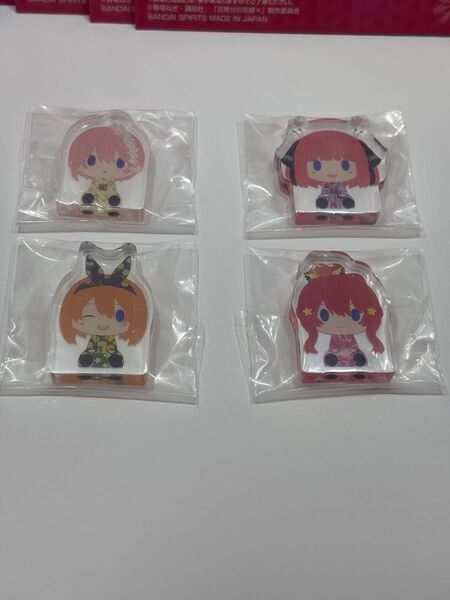 一番くじ 五等分の花嫁〜ぬくもりを分かち合って〜 セット ちょこのっこアクスタ 二乃アートレイヤー、ミニフィギュア付き