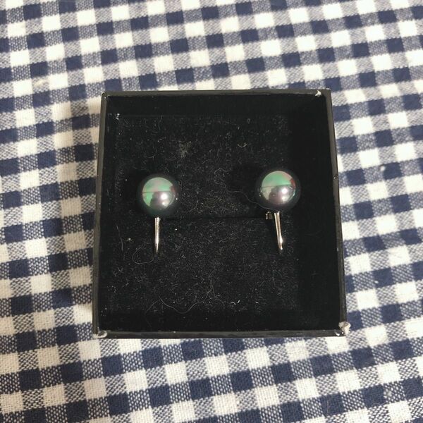ブラックオーロラパール イヤリング jewelry pearl earring