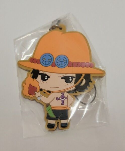 ONE PIECE エース ラバーストラップ