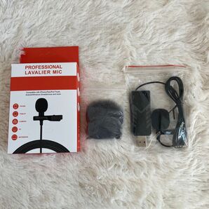 新品 未使用品 ピンマイク 配信 USB-A ライブ配信 グレーファー マイク マイク YouTube