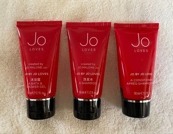 ジョーラブズ Jo LOVES シャンプー、コンディショナー、ボディソープ 各50ml 3点セット