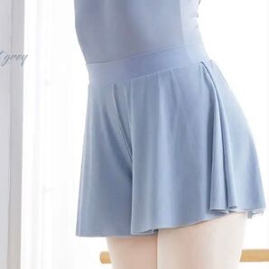 バレエショートパンツ フレアショートパンツ バレエキュロット バレエボトムス メッシュパンツ バレエスカート