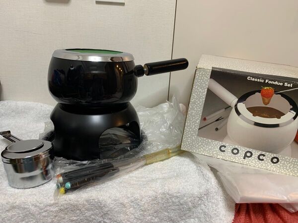 COPCO フォンデュ鍋 チョコレートチーズフォンデュポットセット キャラメルホット