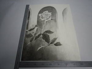 Art hand Auction ｢薔薇 3 ｣水墨画【坂垣内 将泰】作者直筆原画｢真作｣P10号ハーネミューレ紙(経年保管品)【送料無料】00700226, 美術品, 絵画, 水墨画