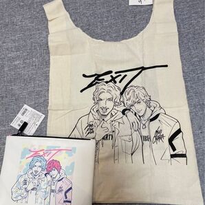 未使用 EXIT 化粧 コスメ ポーチ エコバッグ ガンバレルーヤ ポーチ 2個セット 吉本 スリコ