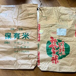 米袋 使用済み 30kg×2 リサイクル クラフト