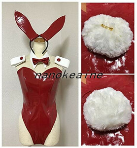  bunny girl red red enamel ba knee suit hair ornament *.. attaching costume play clothes manner ( wig shoes optional )