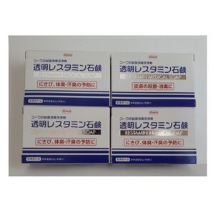 コーワ 透明レスタミン石鹸 80g 4個
