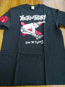 YOUTH OF TODAY Tシャツ join the fight 黒L / bold turning point judge uniform choice minor threat chain of strength