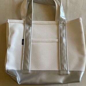 ミニトートバック シルバー