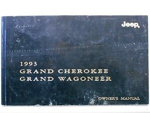 GRAND/CHEROKEE,WAGONEER owner's manual English version 