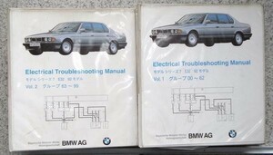 BMW　Series 7 e32 '92 730i.735i/L.750i/L 配線図 日本語版。