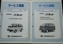 日産 VANETTE C22型車の紹介 サービス周報 ４冊_画像2