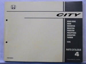 ホンダ CITY 東南アジア TYPE PARTS CATALOGUE 輸出向け 2版