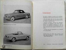 Fiat 1500 2-seater Cabriolet Instructio Book 英語版_画像2