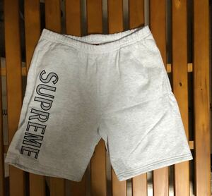 supreme Leg Embroidery Sweatshort M ash gray シュプリーム　ハーフパンツ ショートパンツ　アッシュグレー